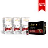 3 packs of Hairvogine tablets + Hairvogine Ampoules (10 Bottles)