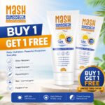 ماش صن سكرين كريم الحماية ضد الشمس العالى الترطيب للبشرة الجافة و العادية  بمعامل حماية  SPF50+