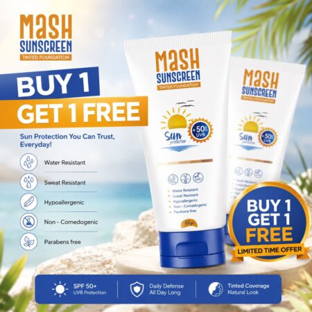 Mash Sunscreen Tinted Foundation SPF50+ ( All Skin Types ) 60 gm