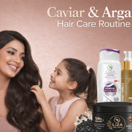 روتين الارجان والكافيار للشعر